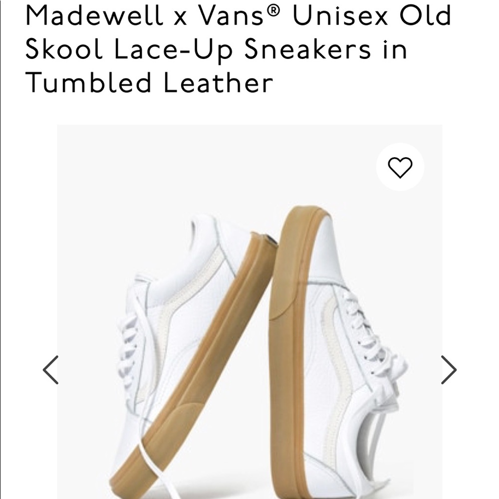 Madewell x Vans Unisex Old Skool Lace-up Sneakers